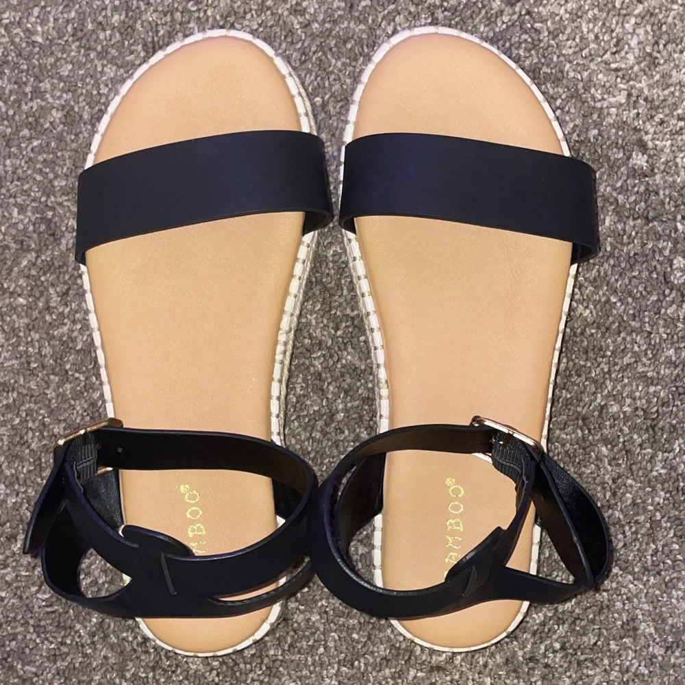 Black platform shoes